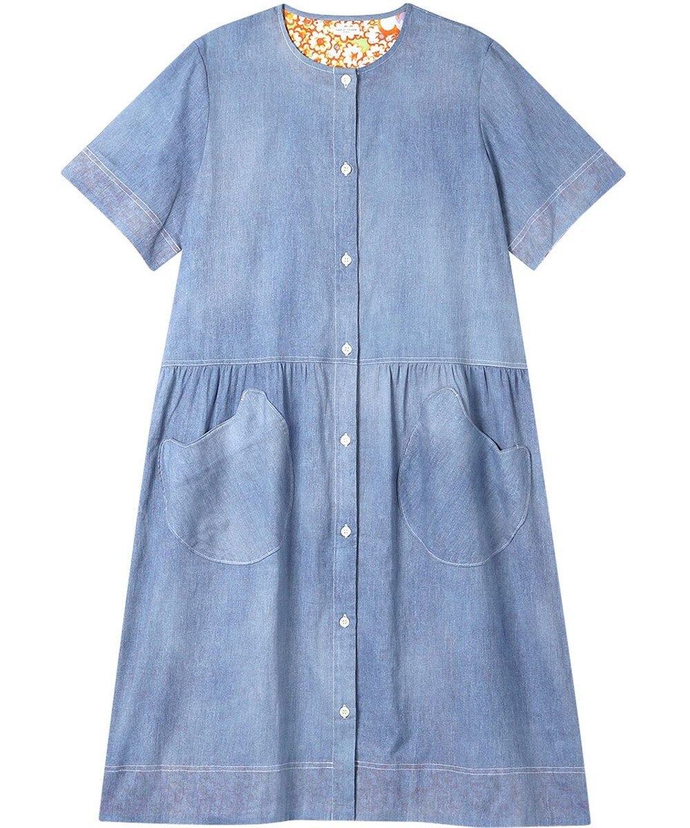 tsumori chisato SLEEP ツモリチサト ワンピース 5分袖 半袖 綿100%(本体) 楊柳素材 ロング丈(ふくらはぎ付近) レディース UNT149 /ワコール 