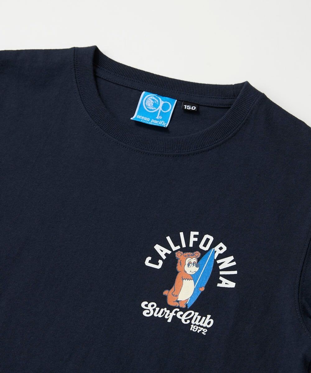 OP／FILA 【Ocean Pacific】カリフォルニアベアバックプリントTシャツ 