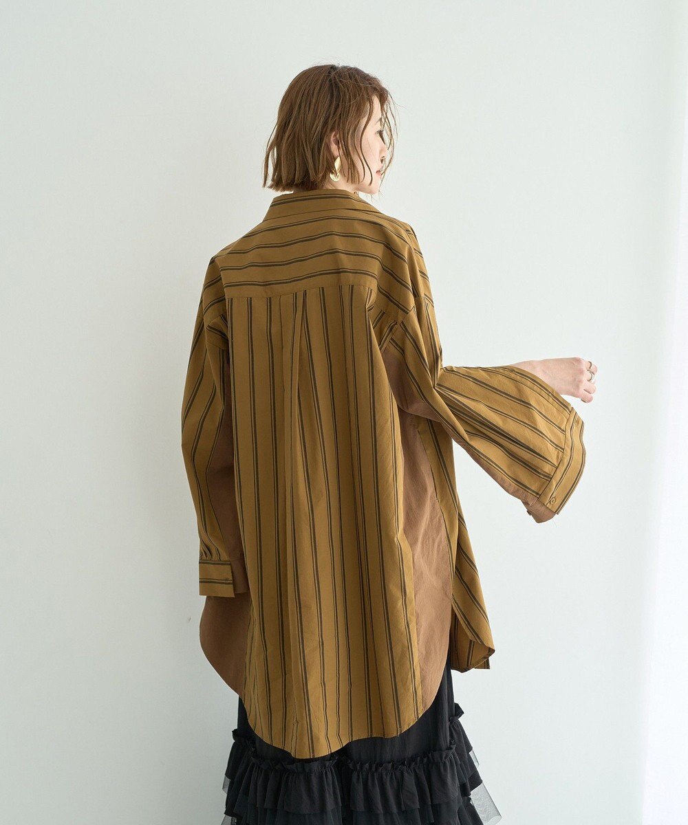 YECCA VECCA 2way袖デザインロングシャツ 