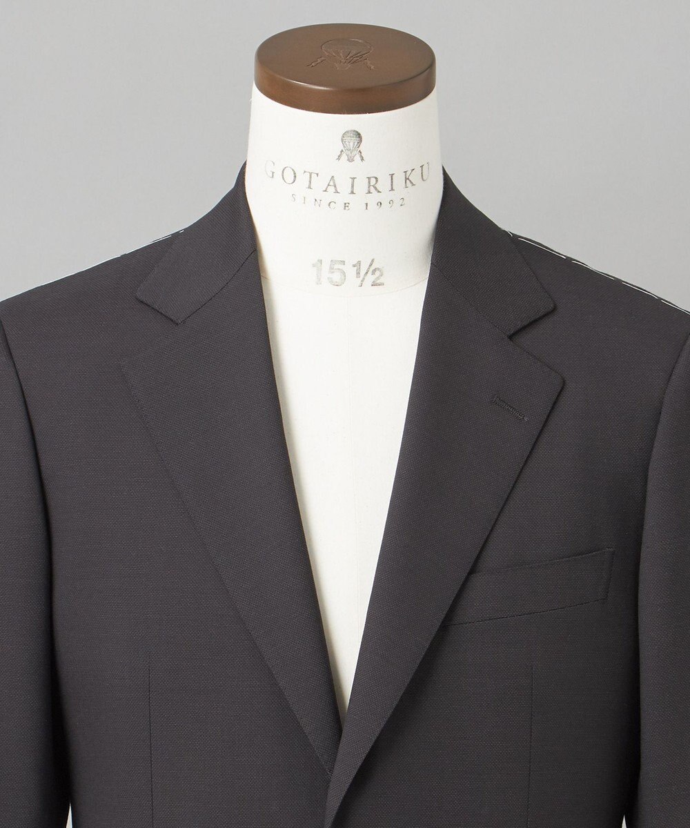 GOTAIRIKU ロングシーズン着用可【横伸度15％/ストレッチ性抜群】タスマニア120ｓスーパーストレッチ スーツ（グレー） 