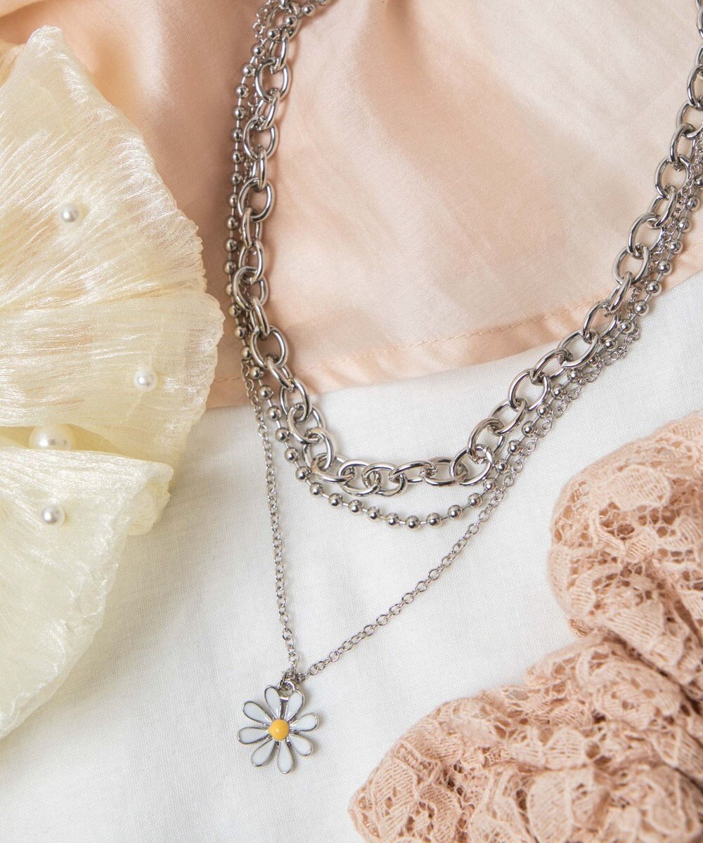 WEGO 3Pメタルモチーフネックレス 