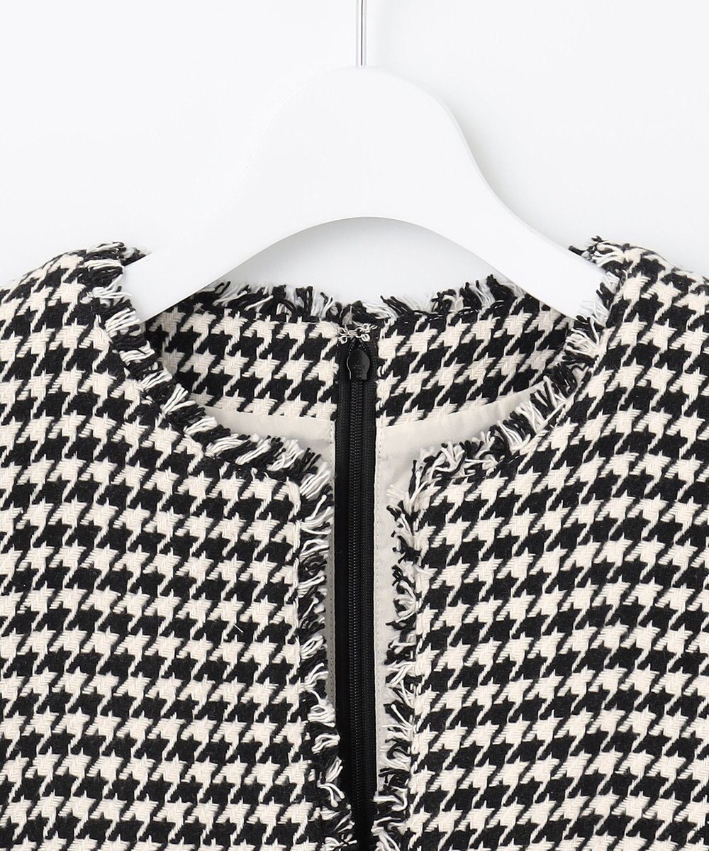 Feroux 【洗える】キーネックミディ ジャンスカ 