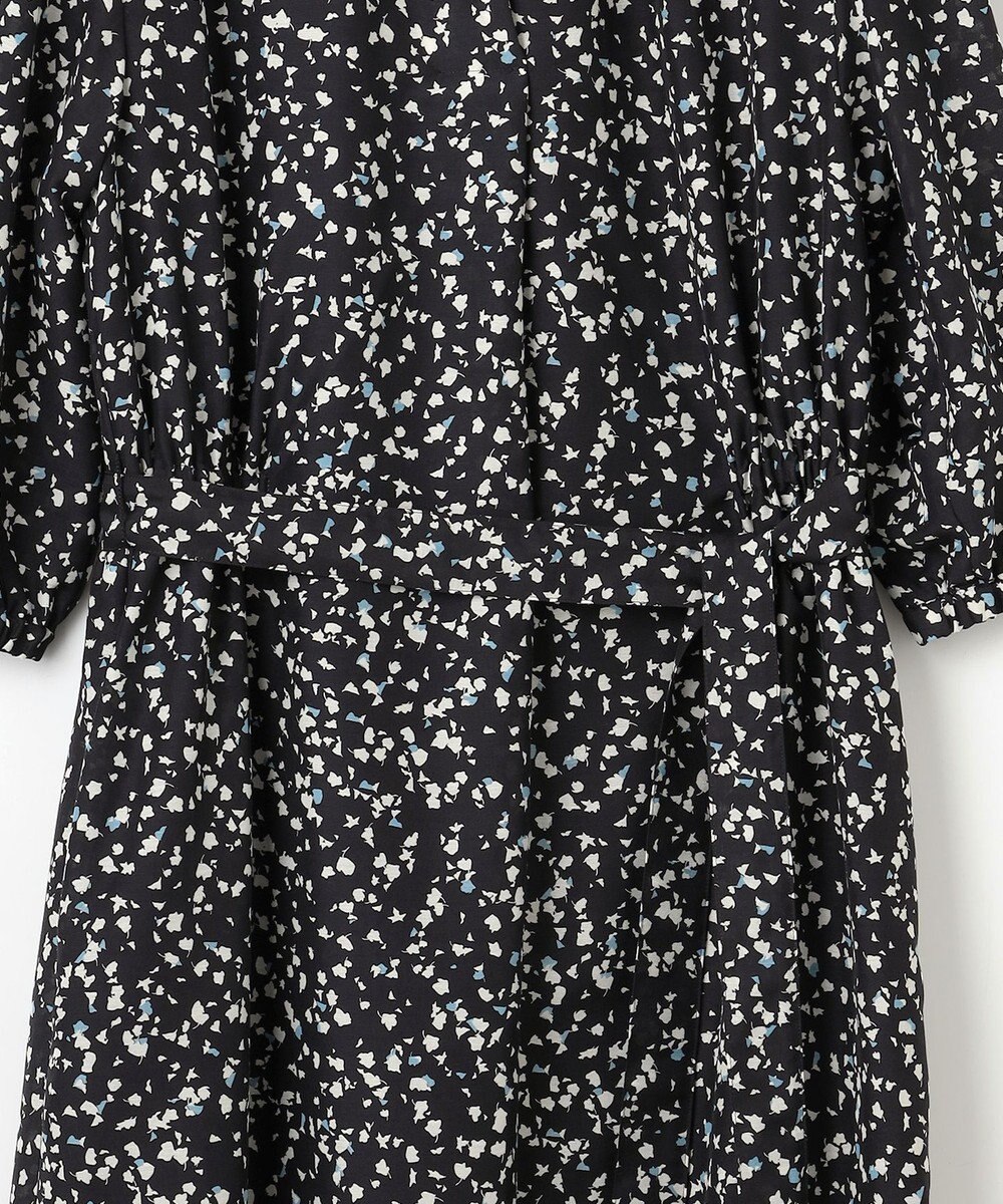 J.PRESS LADIES L 【洗える】スパンローンフラワープリント ワンピース 