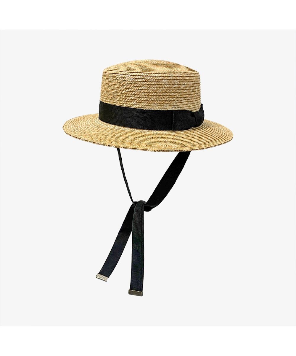 林八百吉商店 un chapeau　紐付きカンカン帽 
