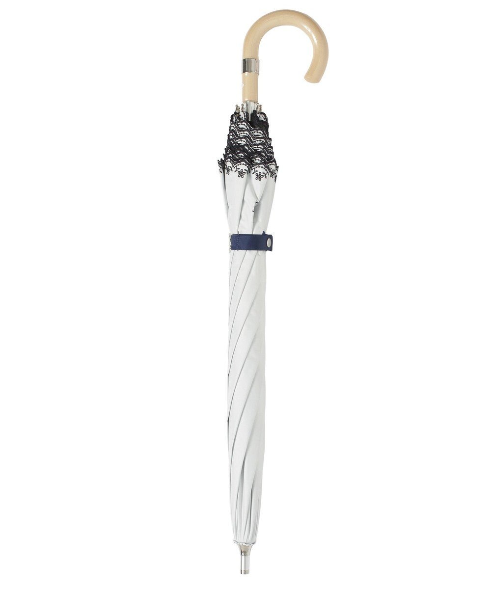 MOONBAT POLO RALPH LAUREN（ポロ ラルフローレン）晴雨兼用日傘 無地 刺繍 長傘 遮光率100％ 遮熱 UV 