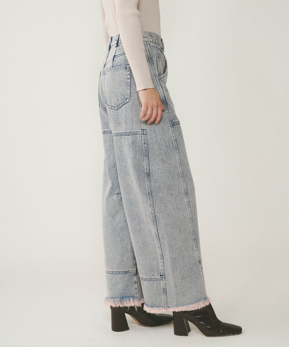 GRACE CONTINENTAL ライン切替デニムパンツ 