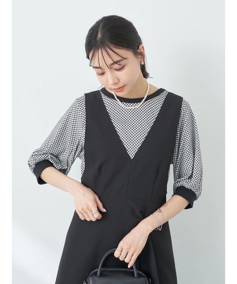 earth music&ecology ギンガムパフＴＥＥ 