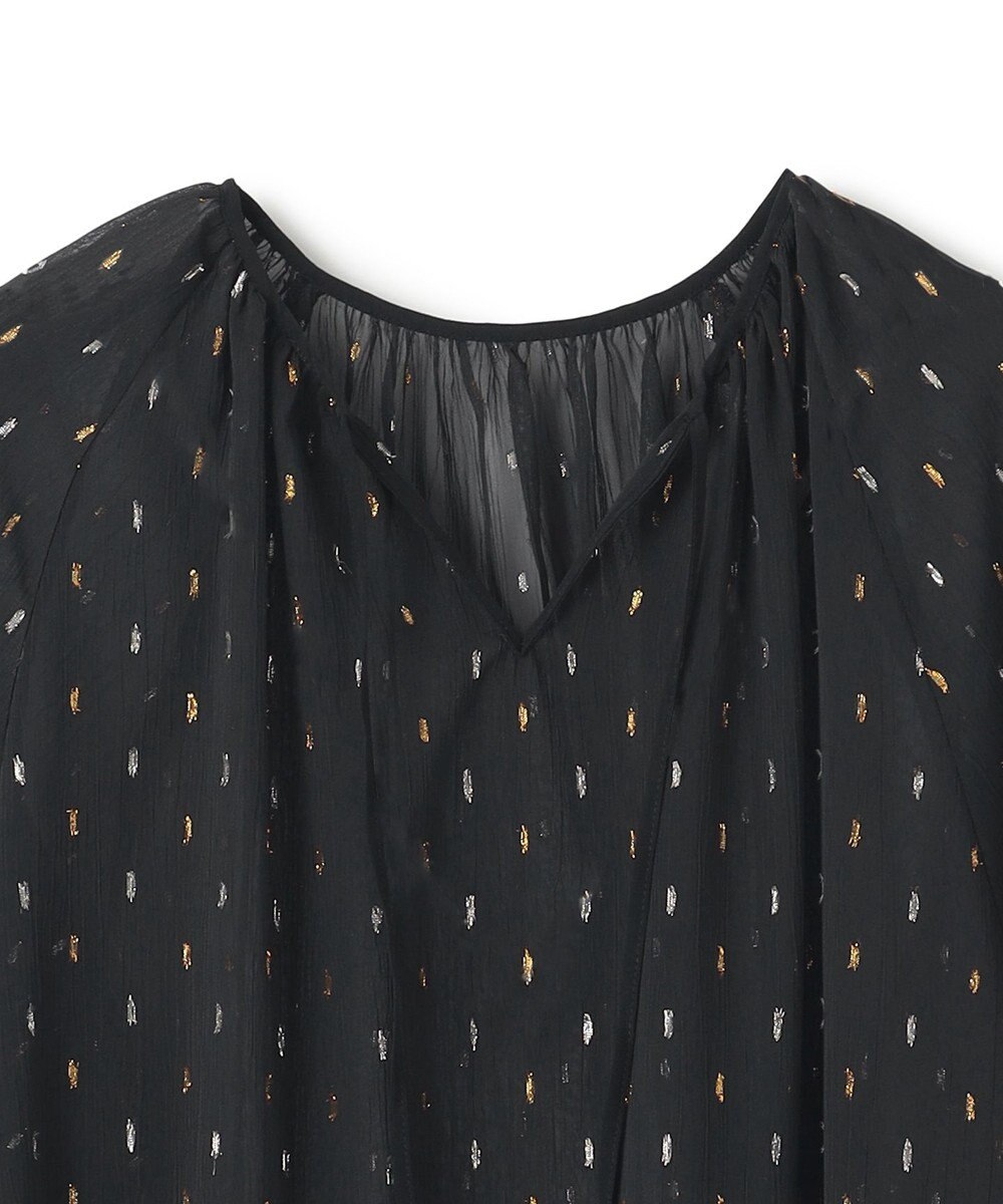 UNFILO ラメリンクルシフォン ワンピース 