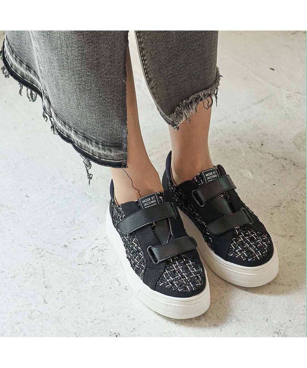 MODE ET JACOMO <MODE ET JACOMO>厚底ベルクロスニーカー 