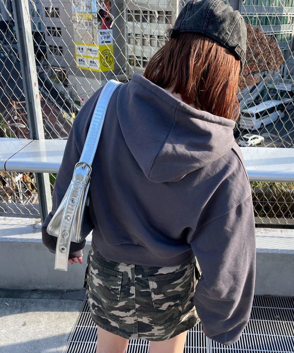 WEGO ガールプリントプルパーカー 