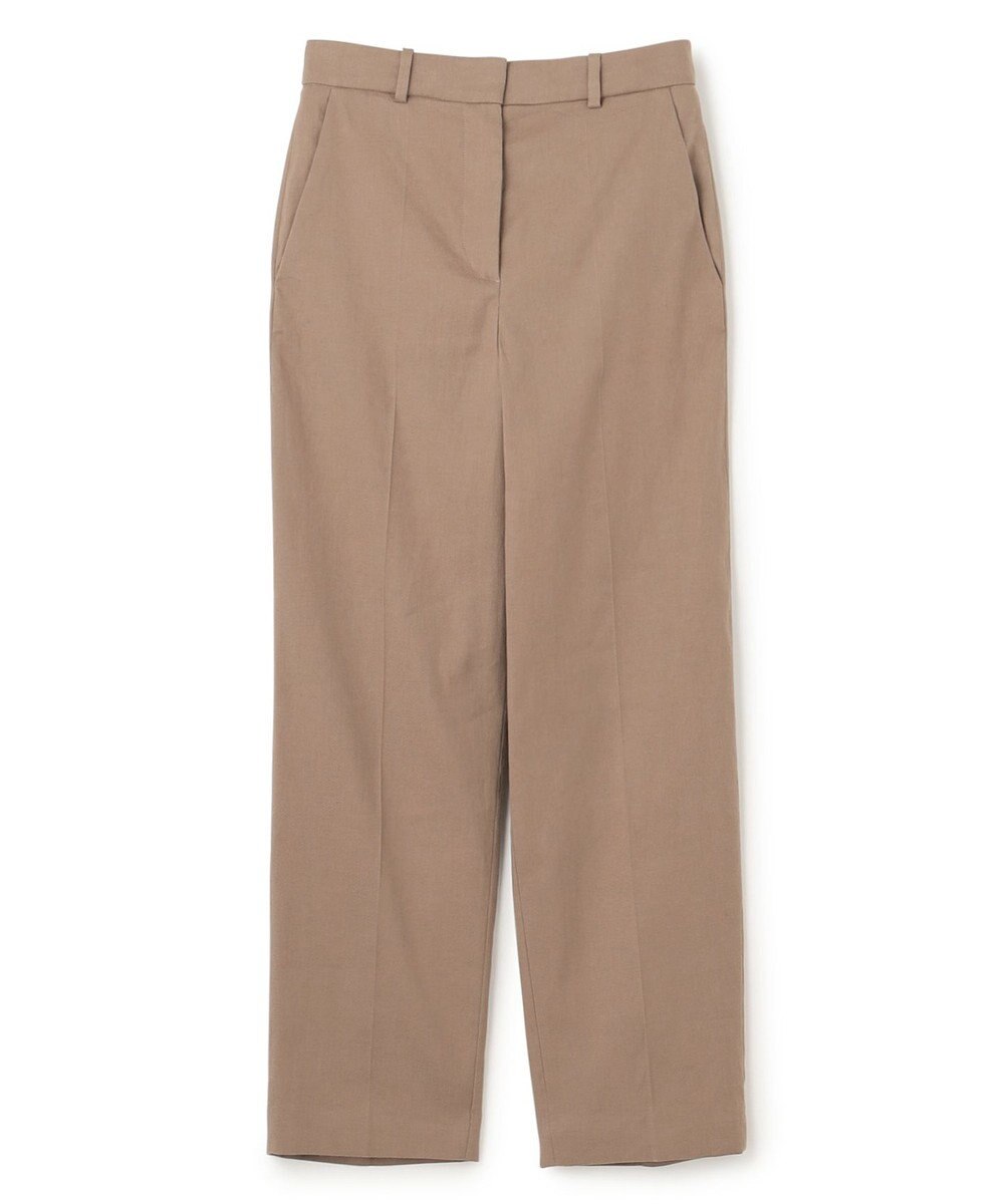 JOSEPH ストレッチリネンコットン　ストレートトラウザーズ 