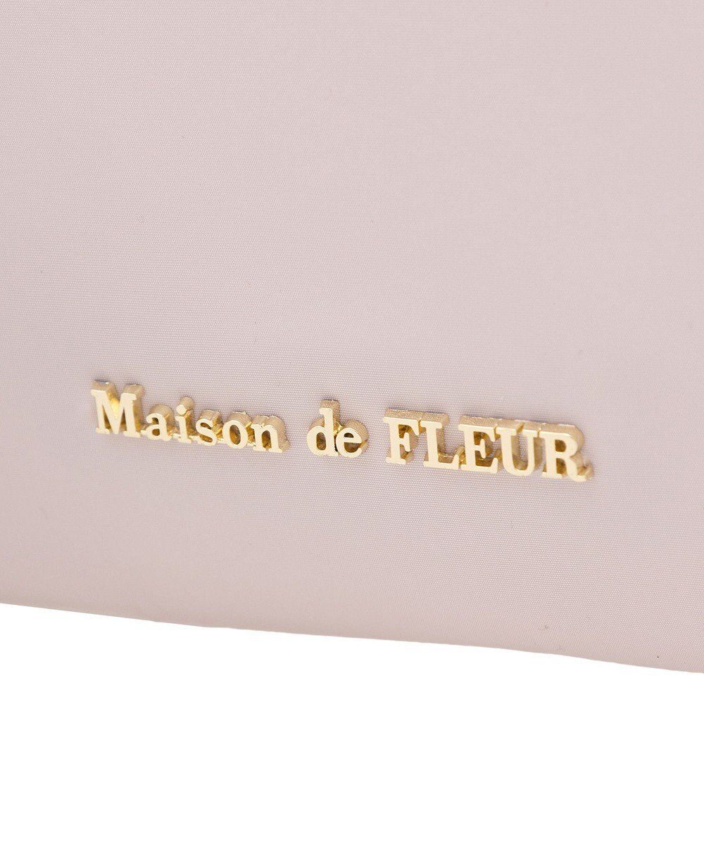 Maison de FLEUR EC限定リボンチャーム付き3ルームトートバッグ 