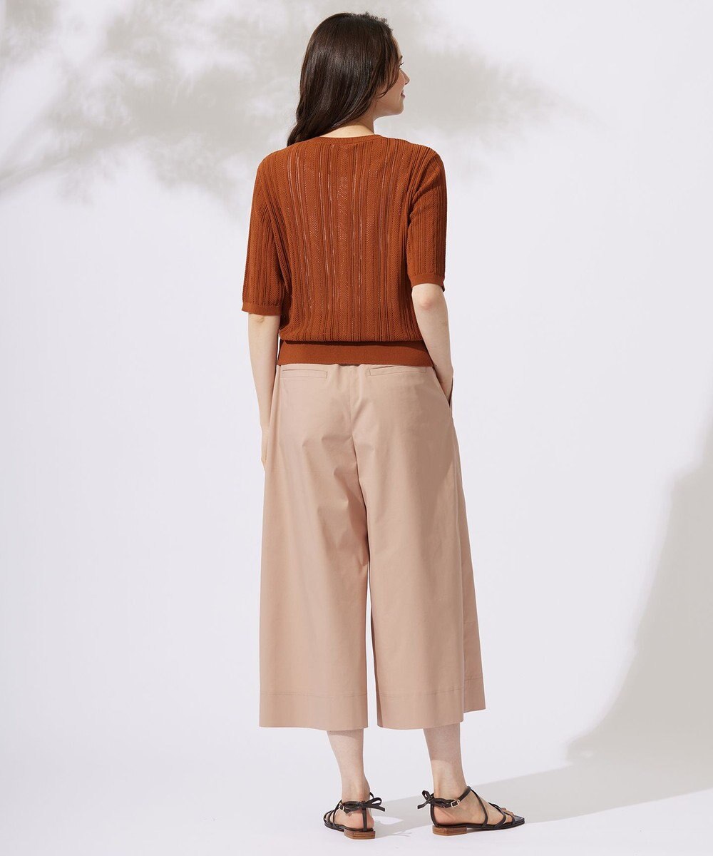 自由区 L 【カタログ掲載・洗える】タックガウチョ パンツ 