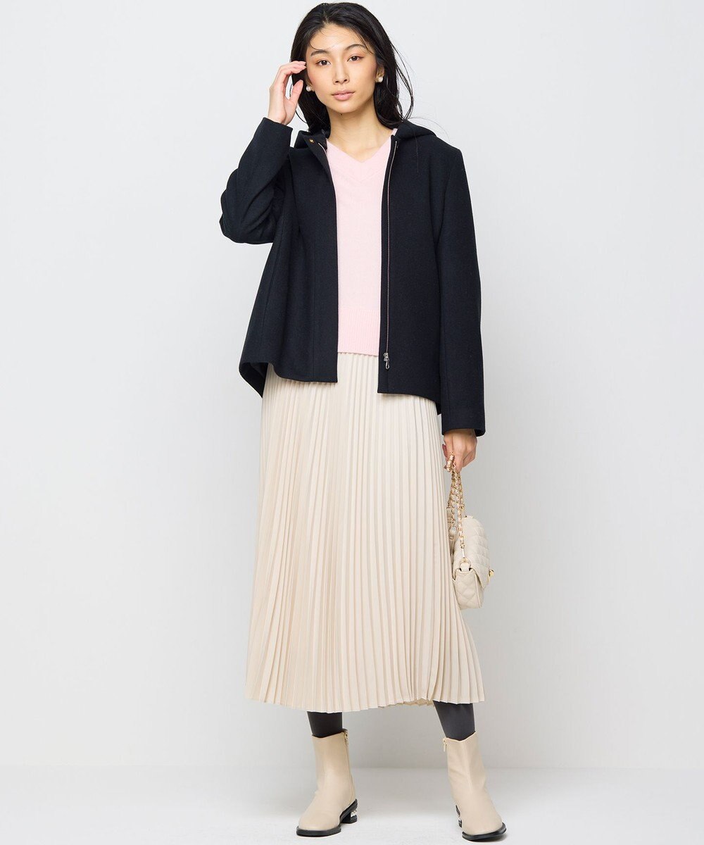 組曲 L 【2WAY】ウールモッサ ショートコート 