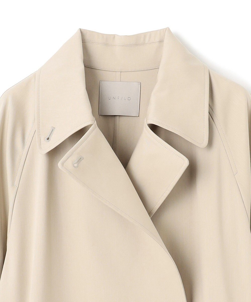 UNFILO 【洗える】ロングトレンチコート 