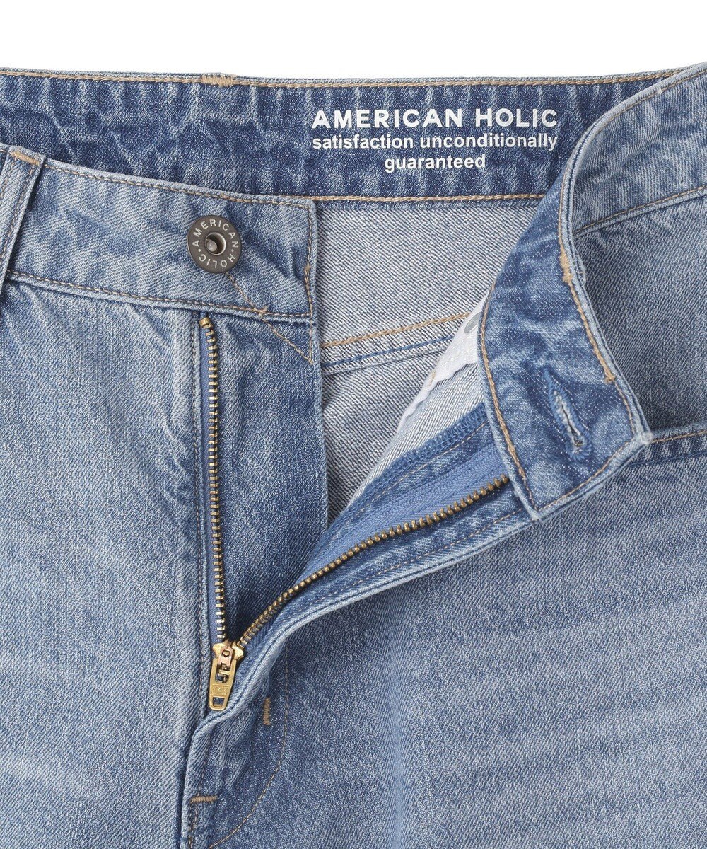 AMERICAN HOLIC ダメージワイドデニム 