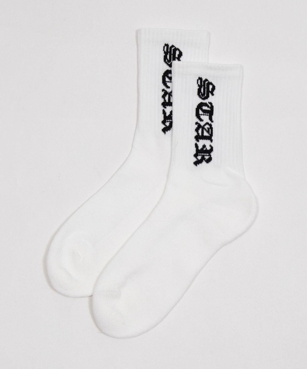 WEGO オールドイングリッシュロゴリブソックス 