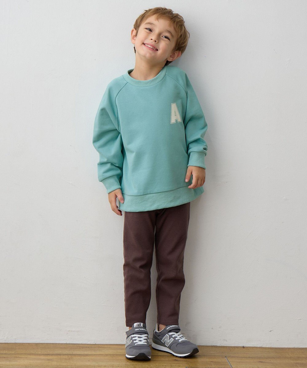 ANY KIDS ロゴプリント トレーナー 