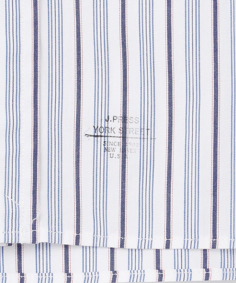 J.PRESS YORK STREET 【UNISEX】バンドカラー　ストライプシャツ 