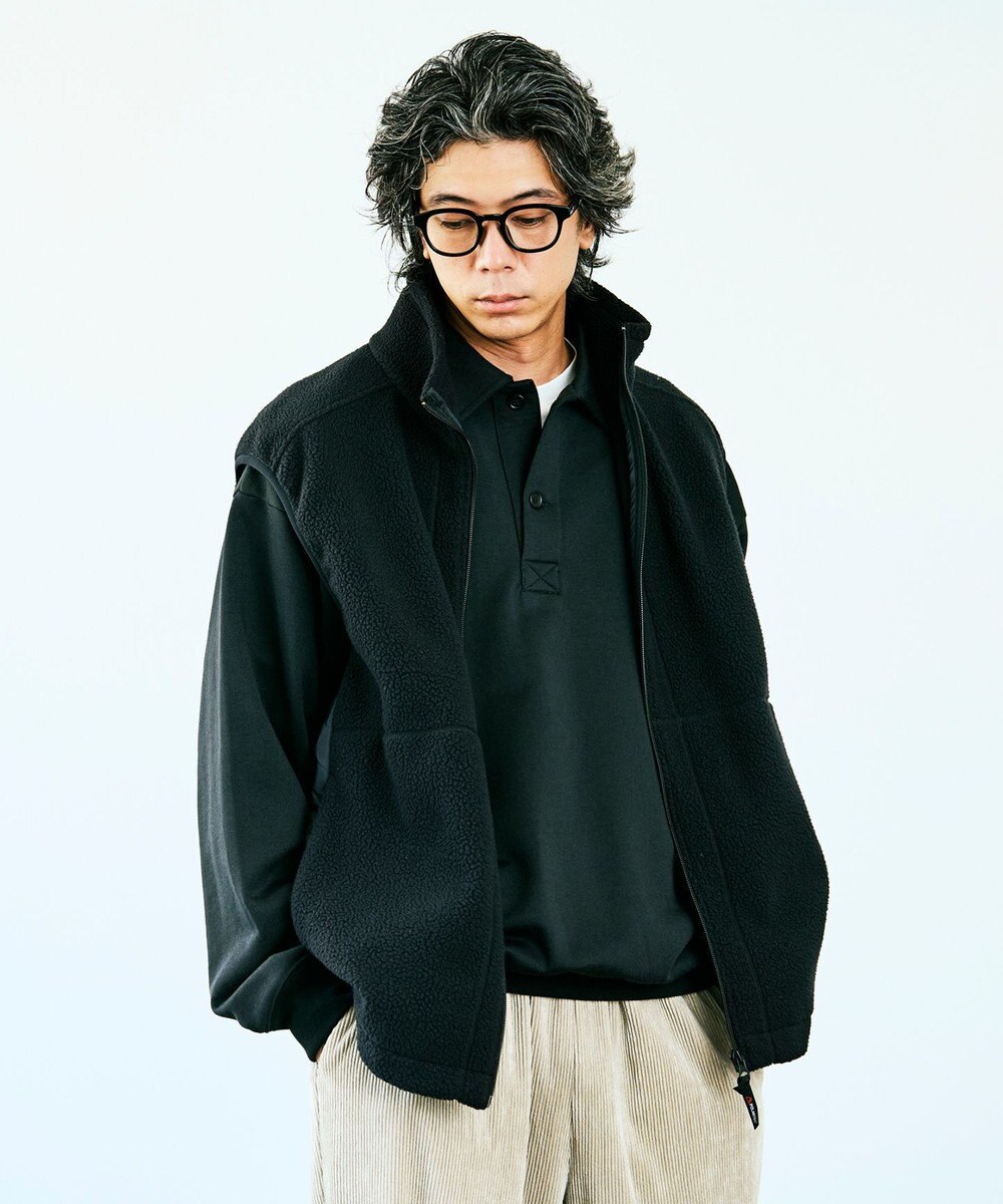 UNFILO MENS 【男女兼用】ナイロン裏毛 ポロ 