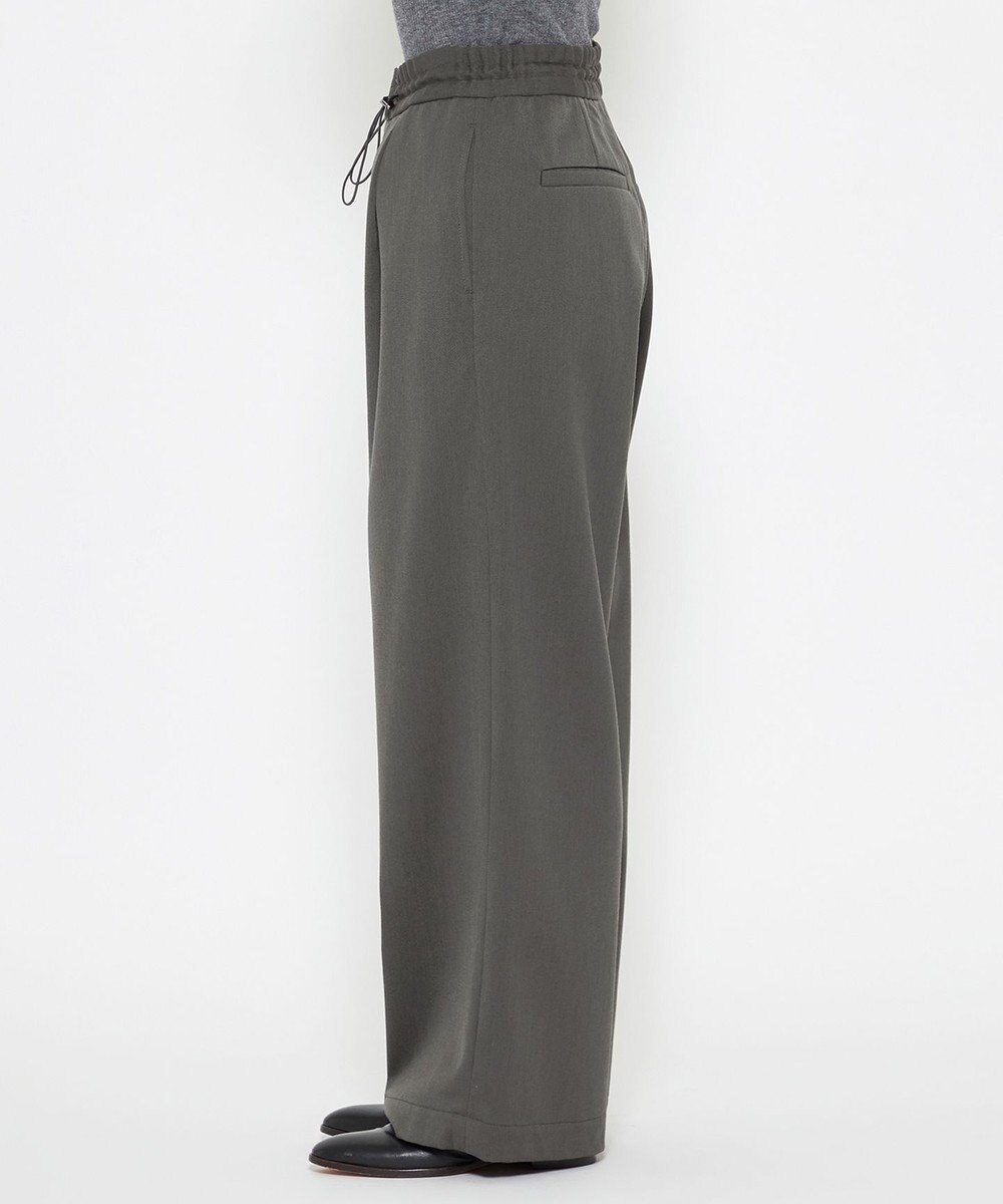 uncrave 【洗える】ギャバジン ドロストパンツ（uncrave WHITE） 