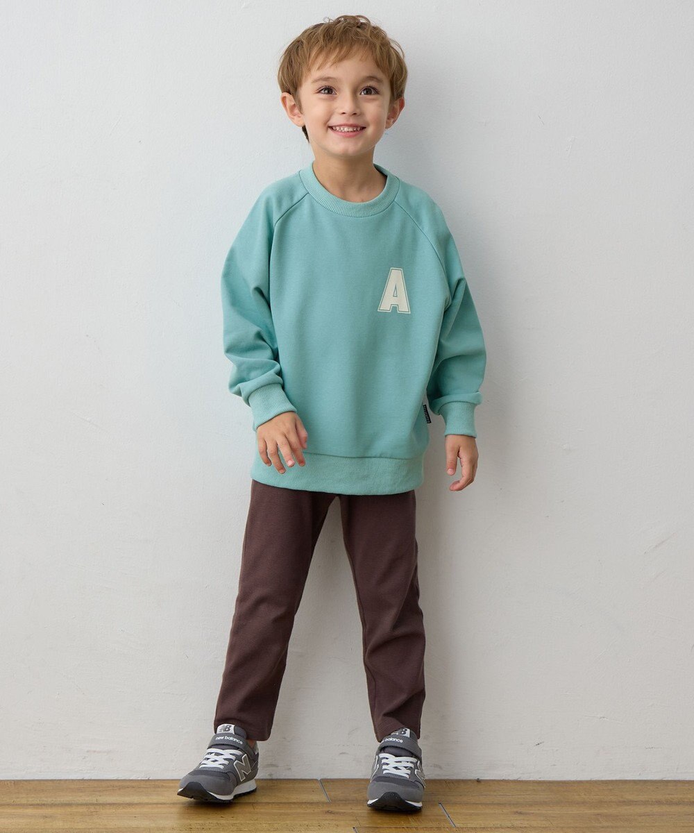 ANY KIDS ロゴプリント トレーナー 