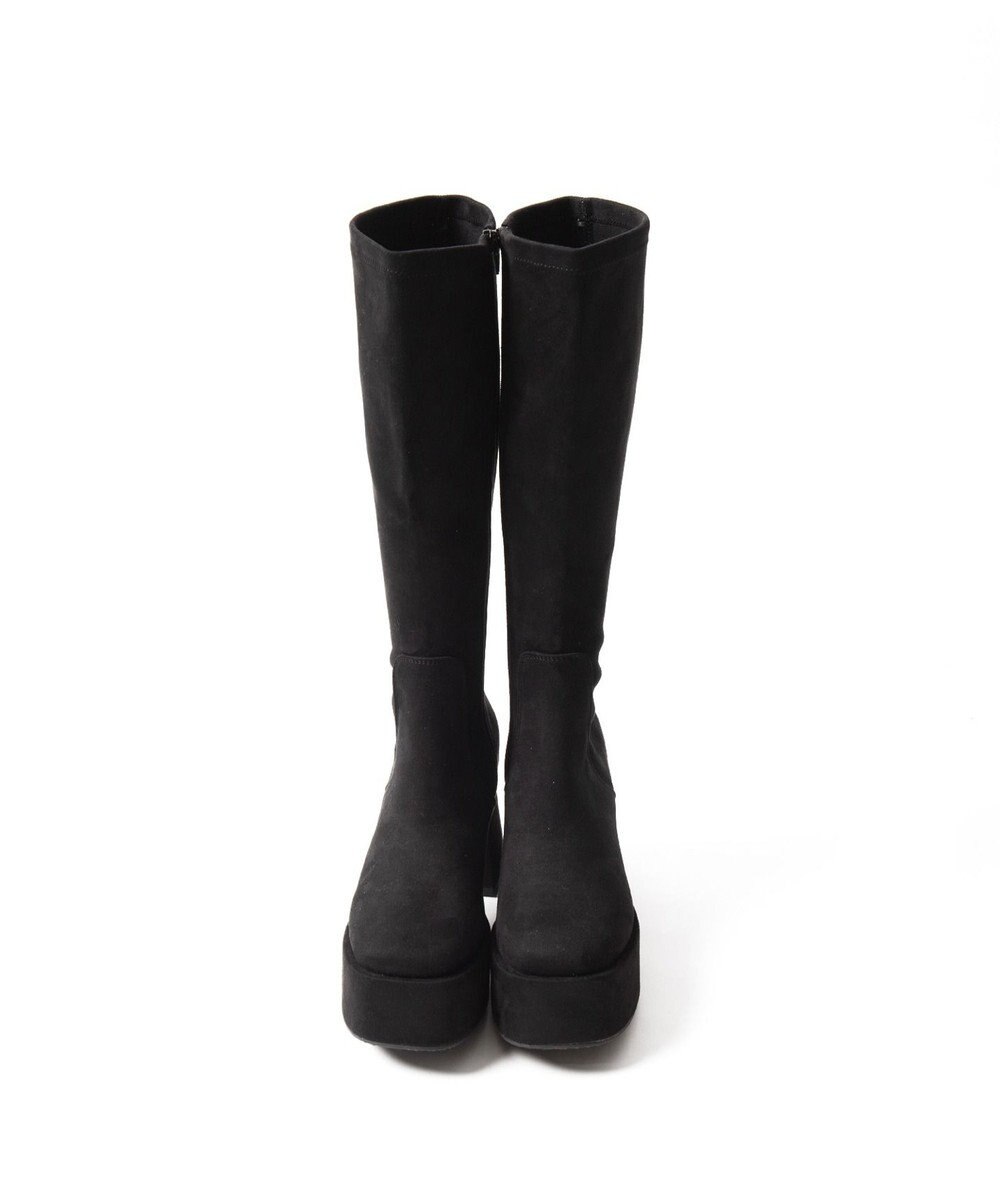 WEGO ストーム付きワイドヒールロングブーツ 