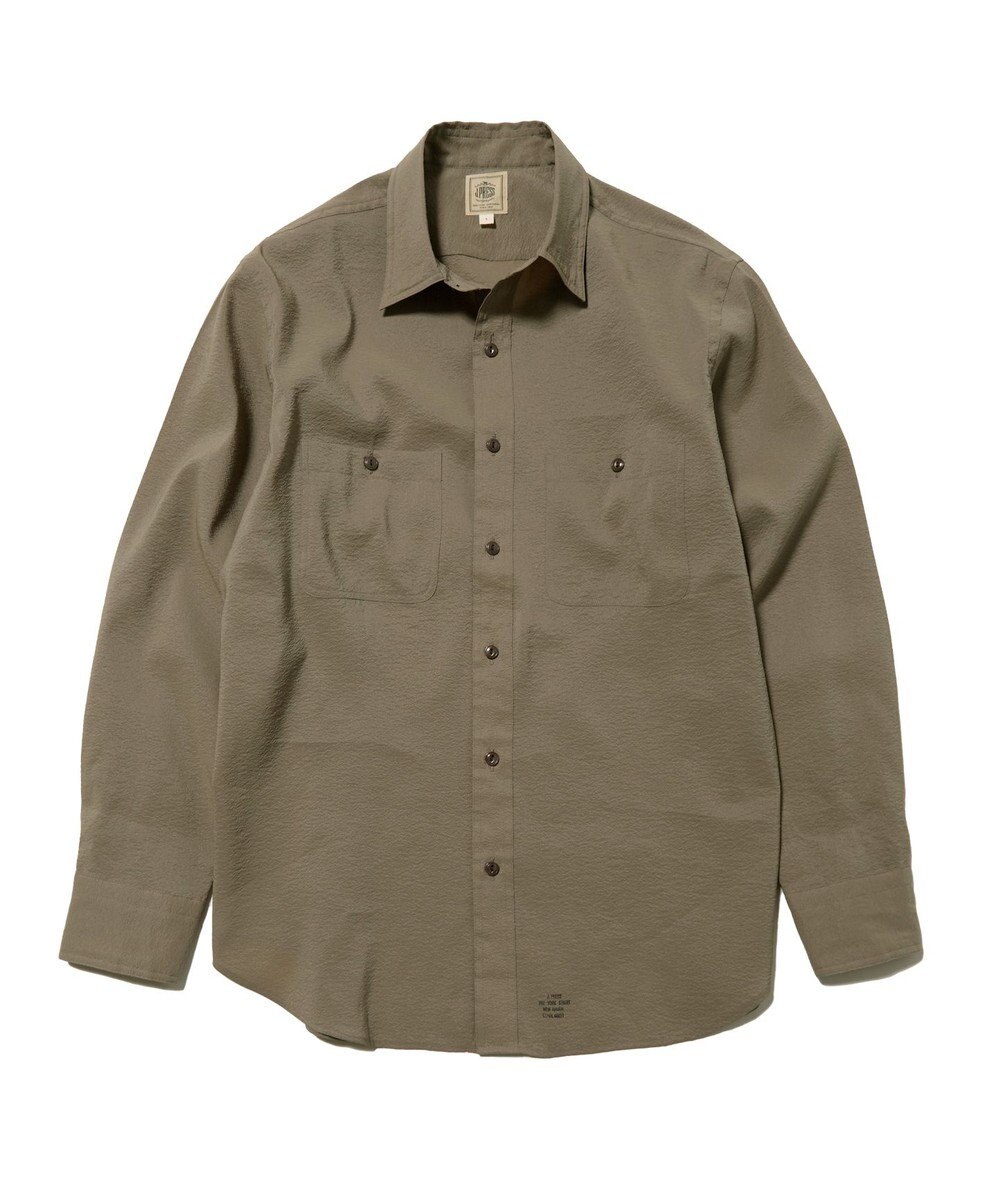 J.PRESS MEN 濡れを寄せ付けずアクティブな着心地【撥水 / ウォッシャブル】デューエイトレギュラーカラーシャツ 