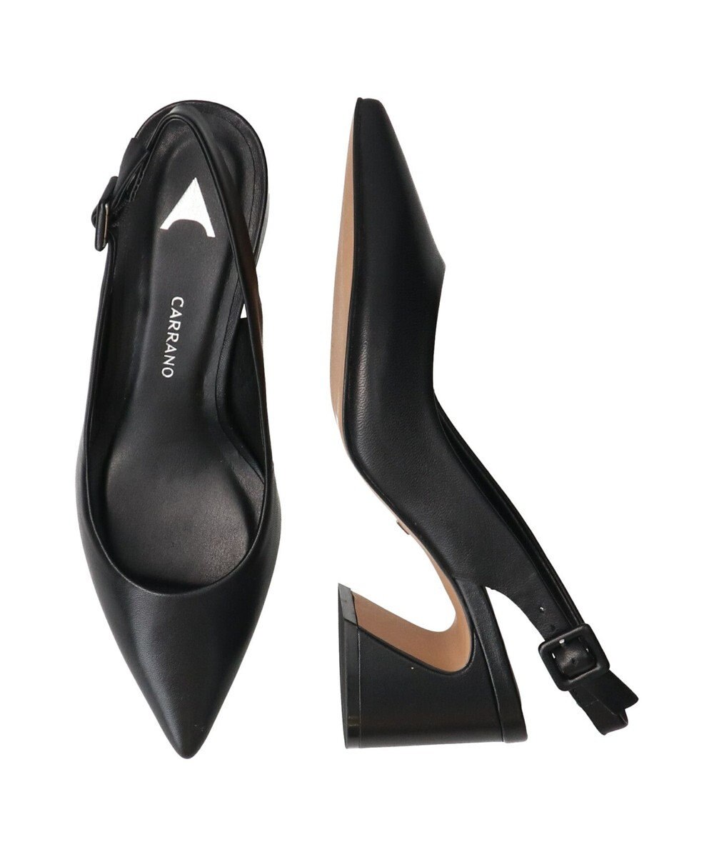 INTER-CHAUSSURES 【CARRANO】ポインテッドバックストラップパンプス 