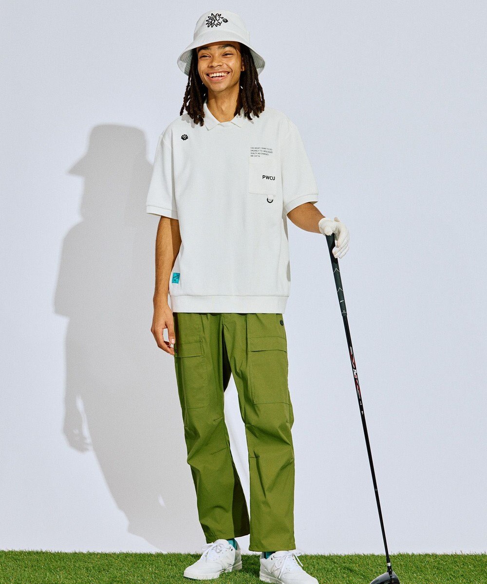PW CIRCULUS 【GOLF OUT掲載アイテム】【MEN】ワッフルポロ ゴルフ 