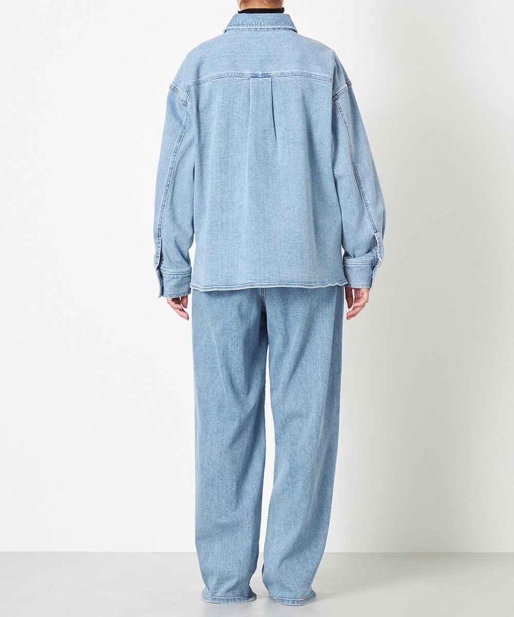 NAVE 【ReNAVE　洗える】ストレッチデニム シャツ 