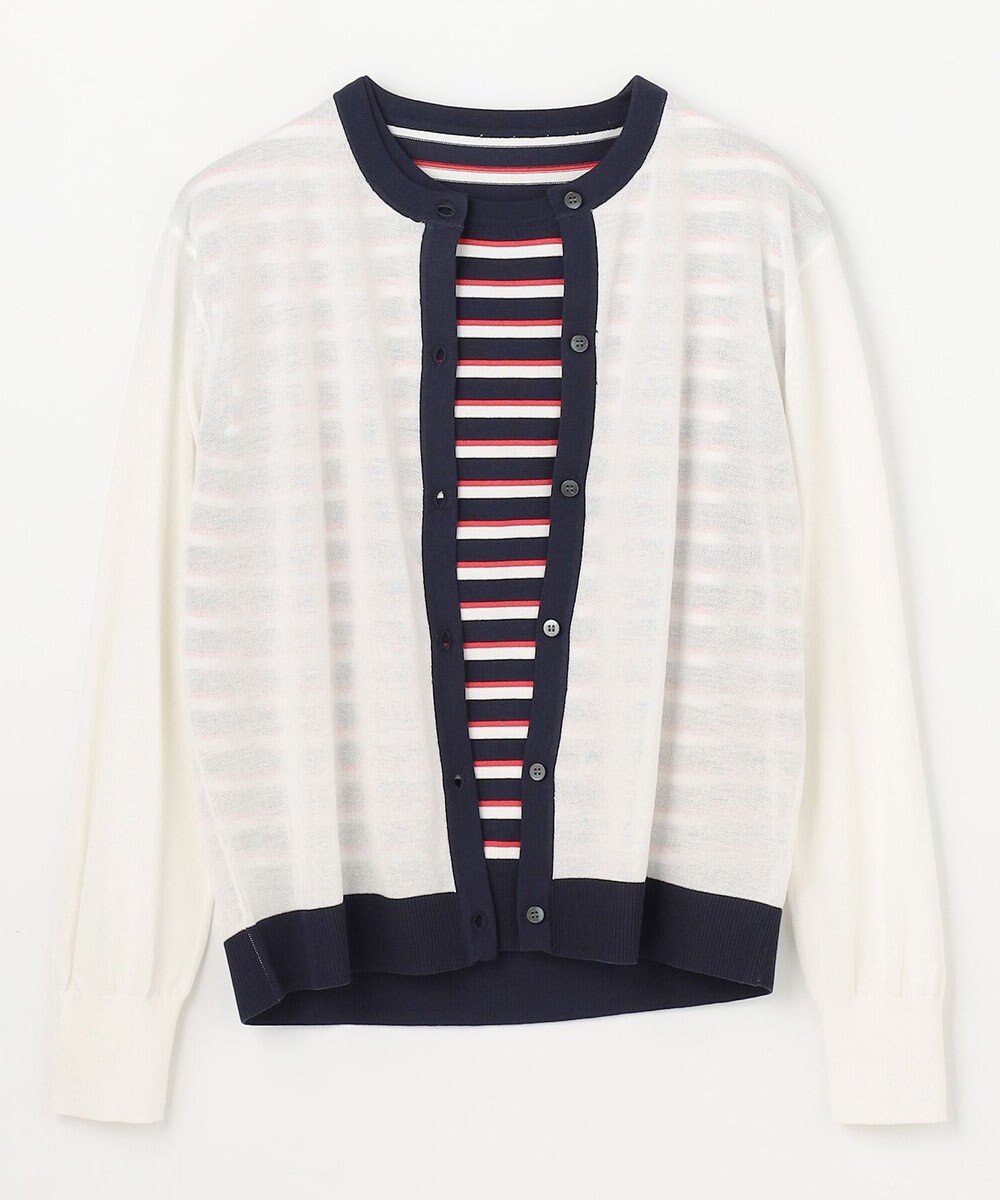 ANY ツインニットセット（ノースリーブニット＋カーディガン） 