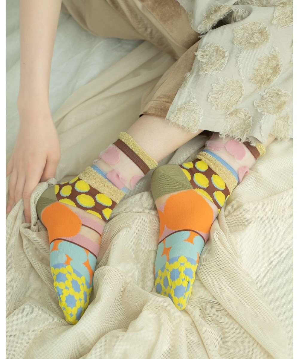 COQ DOTS CARNIVAL シアードットソックス 