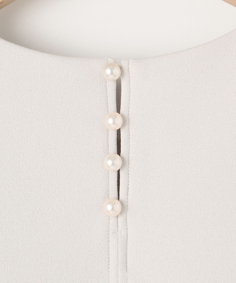 組曲 S 【吸湿・冷感・UVケア】ジョーゼットジャージーバックフリル Tブラウス 