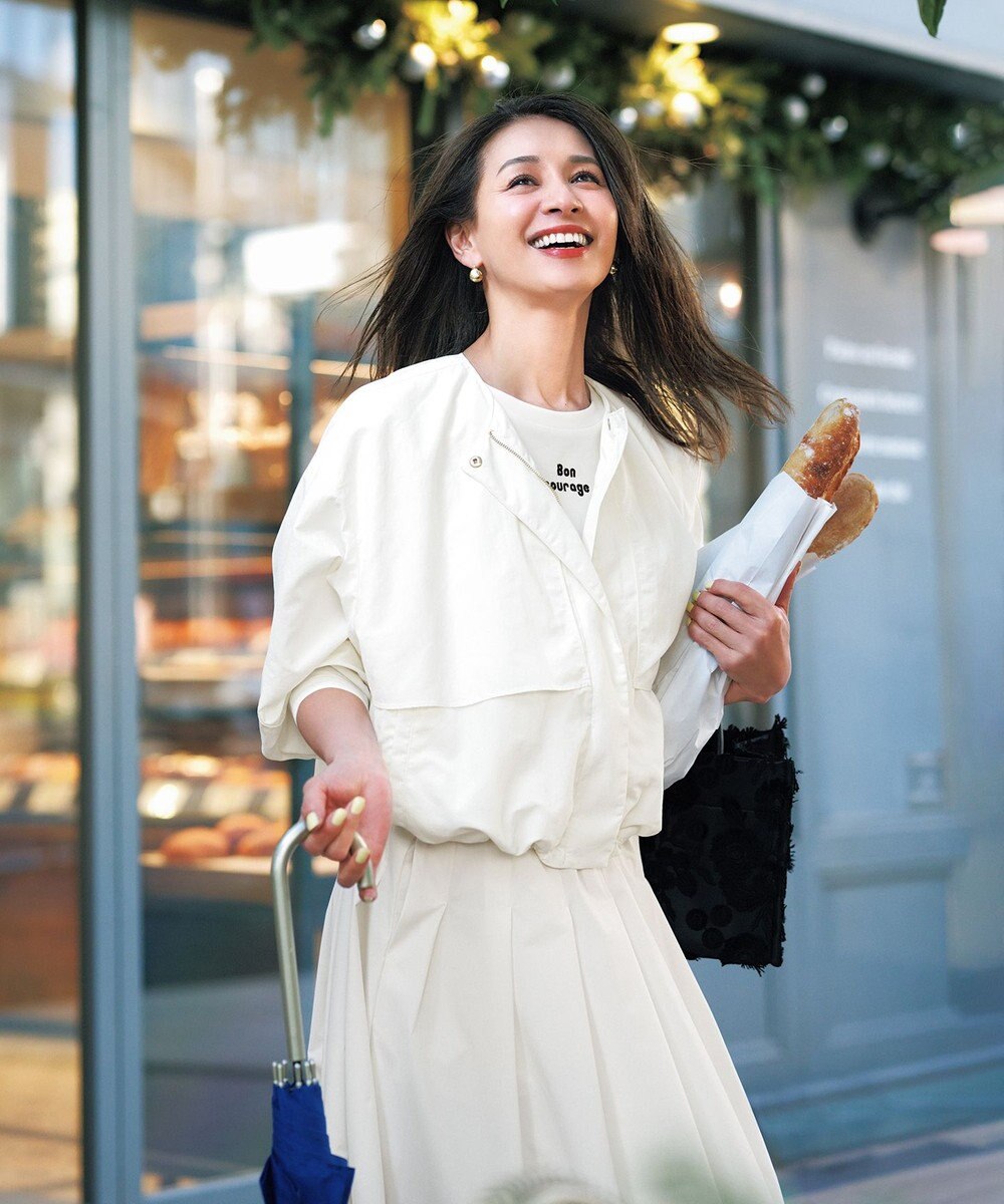 UNFILO BEAUTY FORM ロゴ刺繍フレンチスリーブTシャツ 