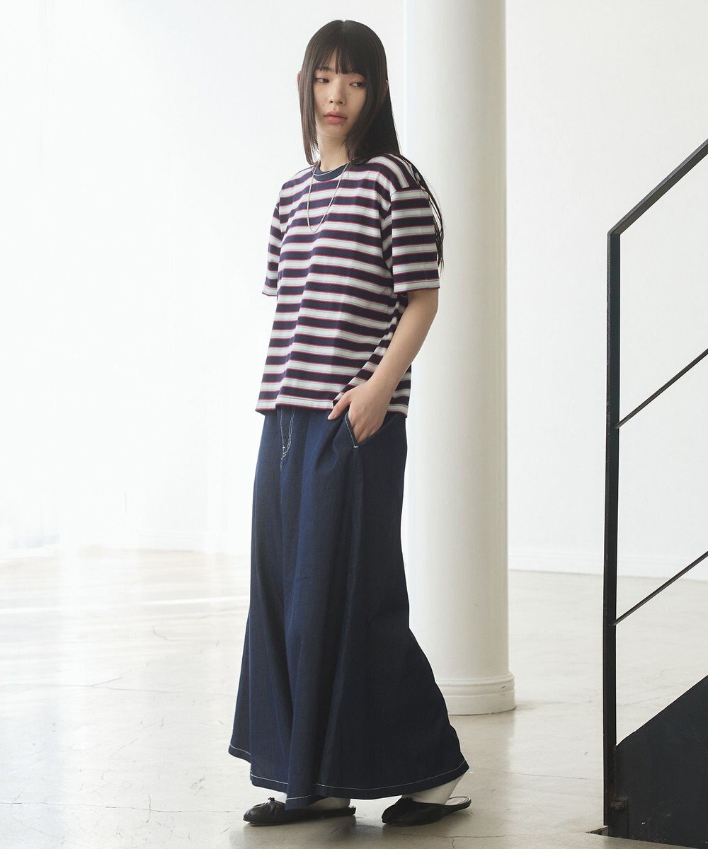 J.PRESS YORK STREET 【WOMEN】レトロボーダー Tシャツ 