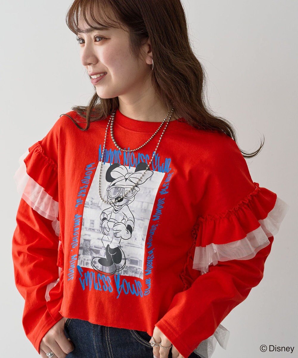 Green Parks ミッキー＆フレンズ／袖フリルショート丈ＴＥＥⅡ 