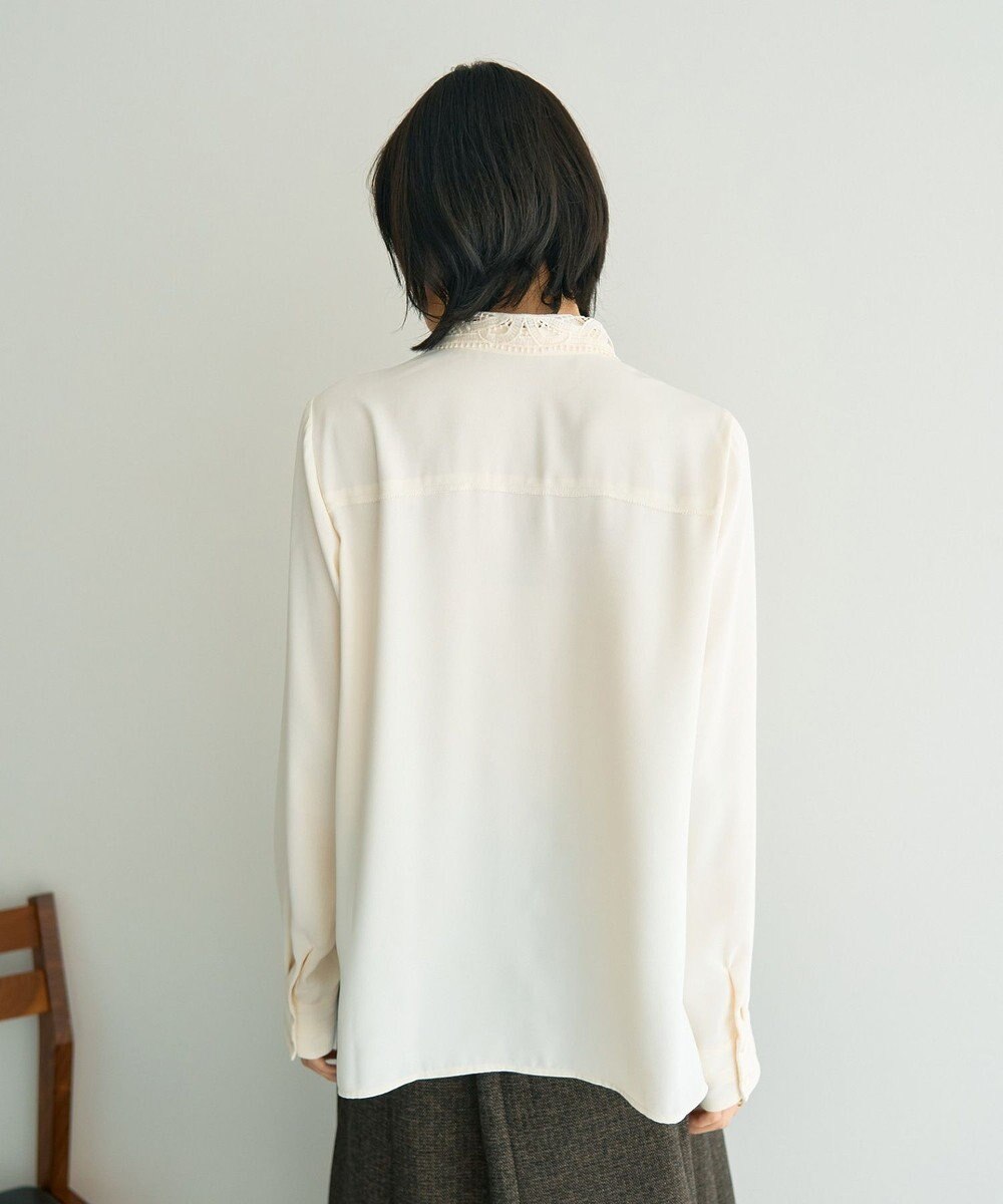 YECCA VECCA 2wayレース襟ブラウス 