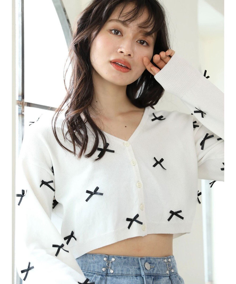 Green Parks ・ＡＮＤ　ＳＥＡＲＣＨ　メニーリボンカーディガン 