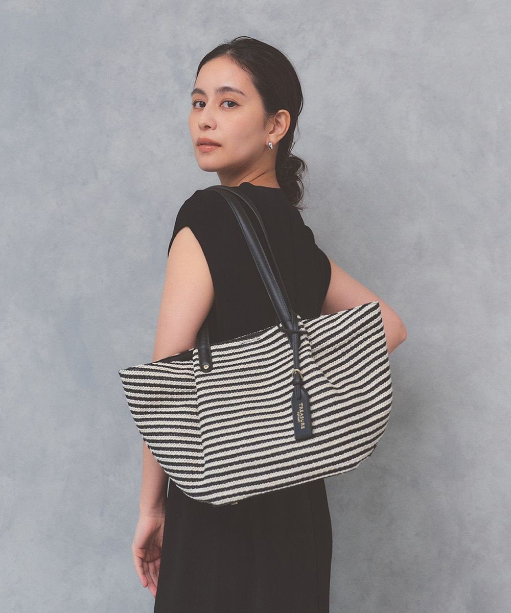 TOPKAPI 【TREASURE TOPKAPI】ロングハンドル タック カゴバッグ 