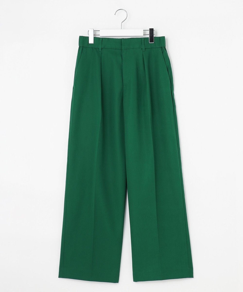 自由区 L 【洗える】コットンダブルクロスストレート パンツ 