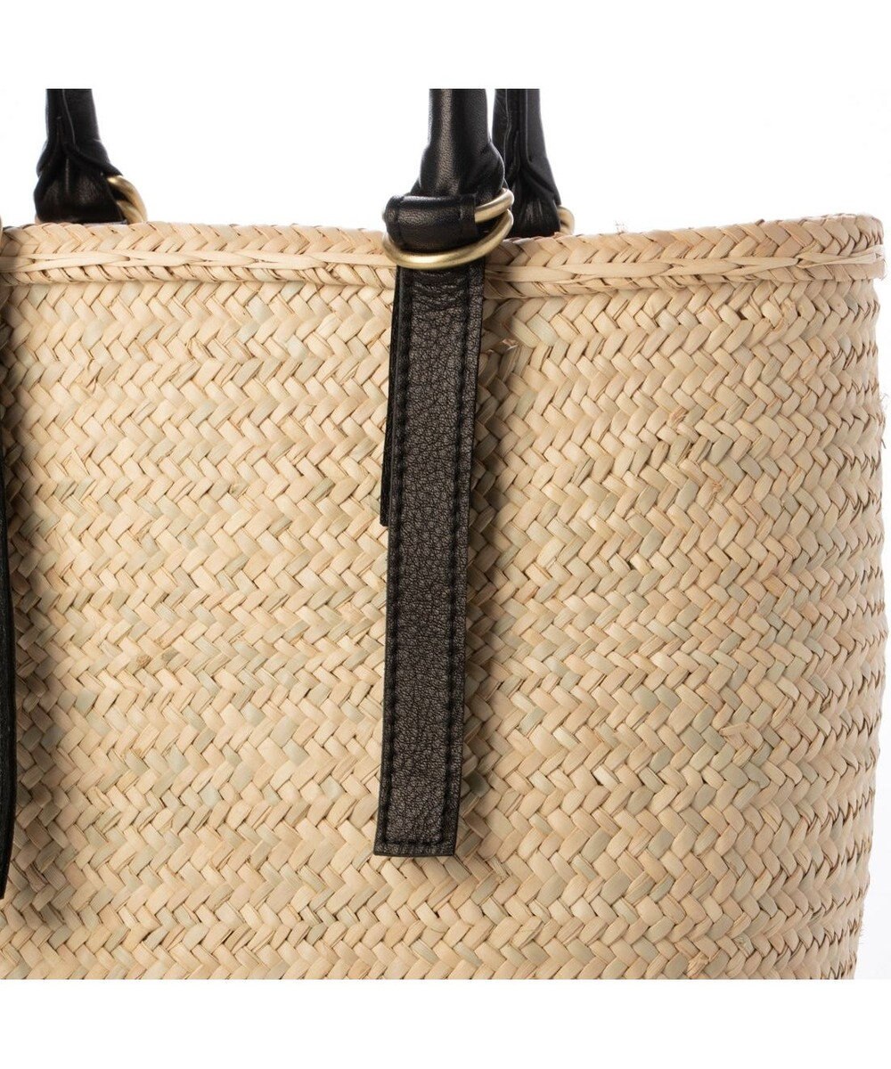 UNBILLION ペルケ perche / 牛革付属椰子かごマルシェバッグS 