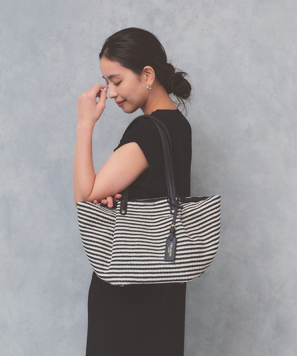 TOPKAPI 【TREASURE TOPKAPI】ロングハンドル タック カゴバッグ 