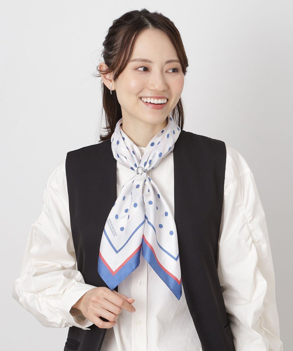 MOONBAT Luna Luce(ルナルーチェ)スカーフリング バックルモチーフ お手持ちのスカーフを通すだけ ギフト 