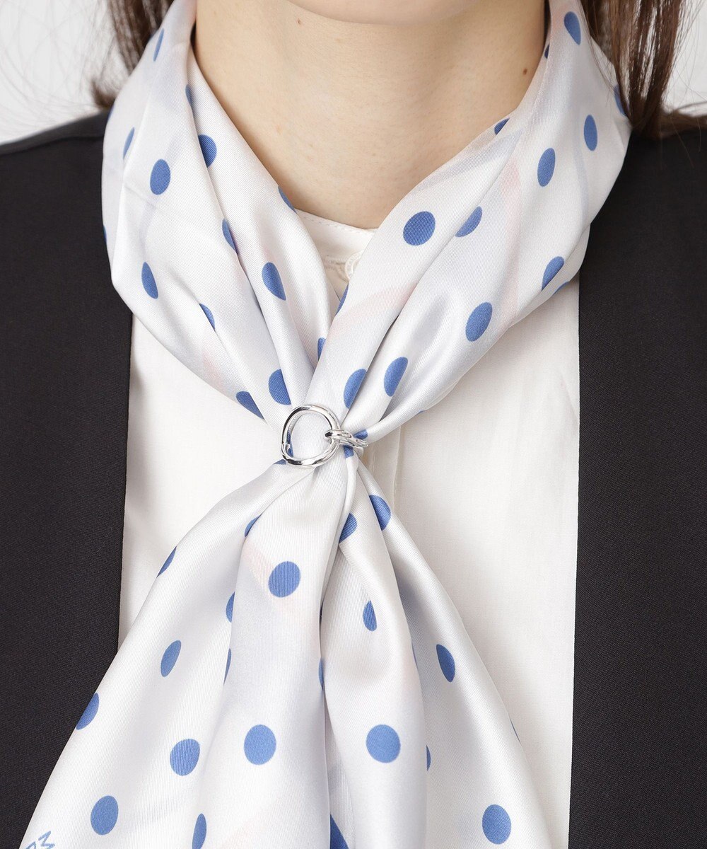 MOONBAT Luna Luce(ルナルーチェ)スカーフリング バックルモチーフ お手持ちのスカーフを通すだけ ギフト 