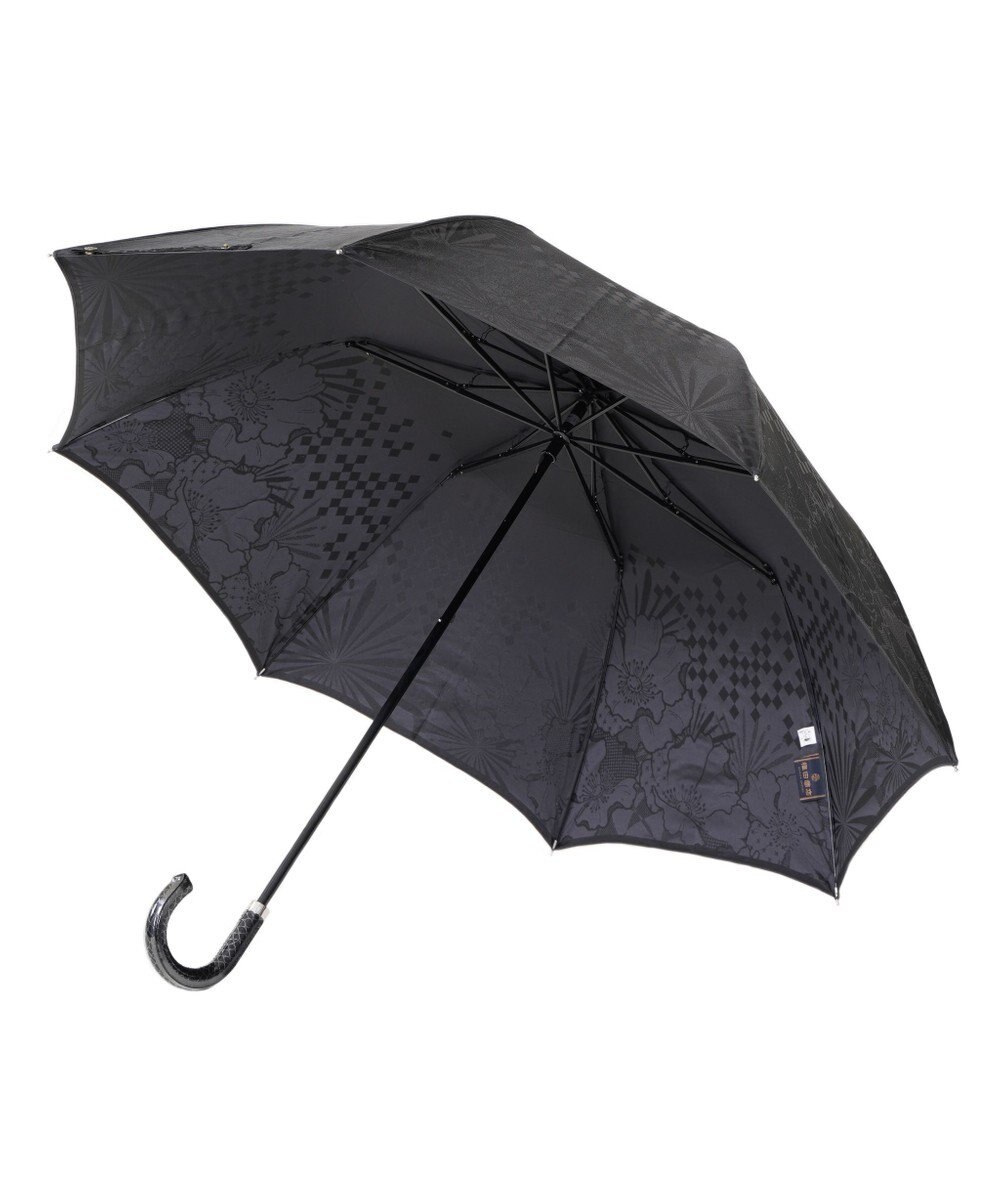 槇田商店 monotone 花 ブラック 折りたたみ傘 