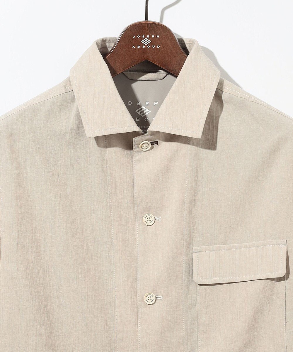 JOSEPH ABBOUD 【洗える・麻混】クールリネン シャツ 