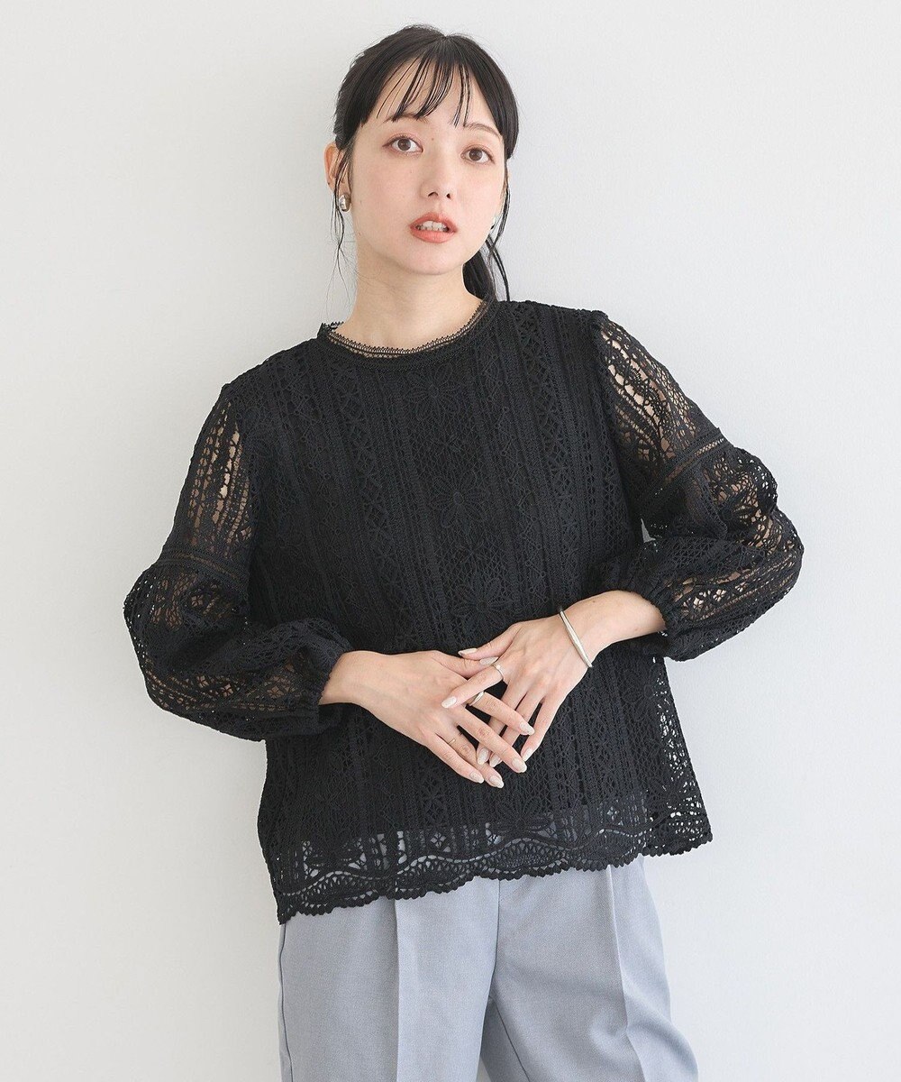 earth music&ecology レースプルオーバー 