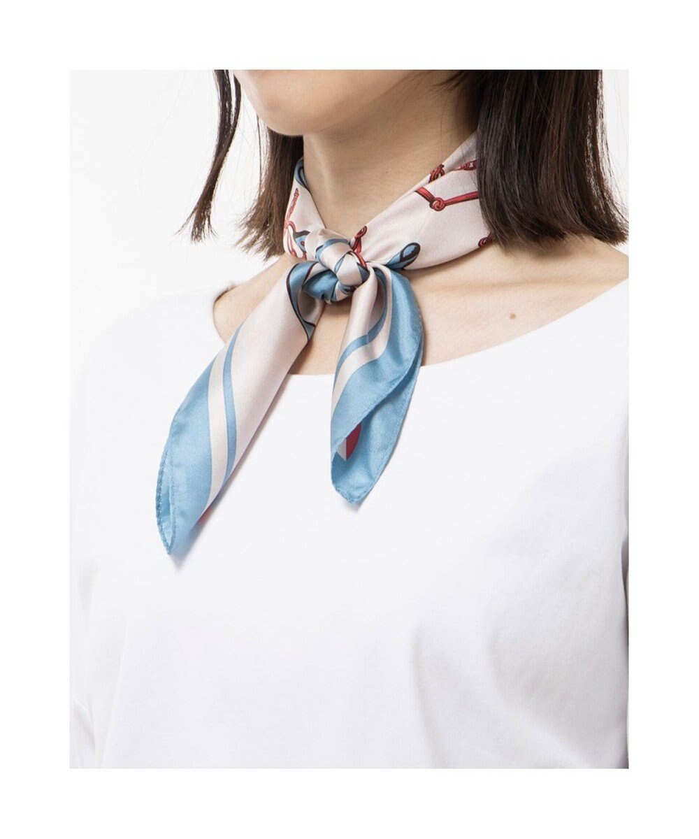 UNBILLION カカトゥ kakatoo / ベルト柄配色シルクスカーフ 