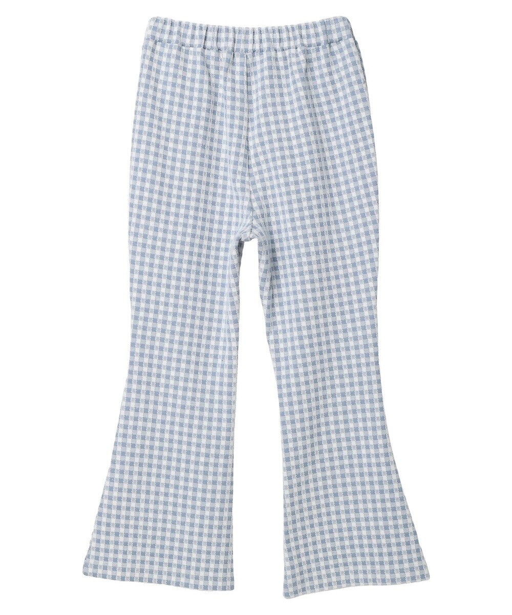 earth music&ecology チェックフレアイージーパンツ 